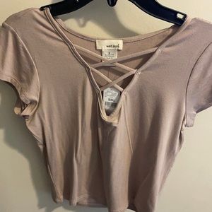 Tan crop top